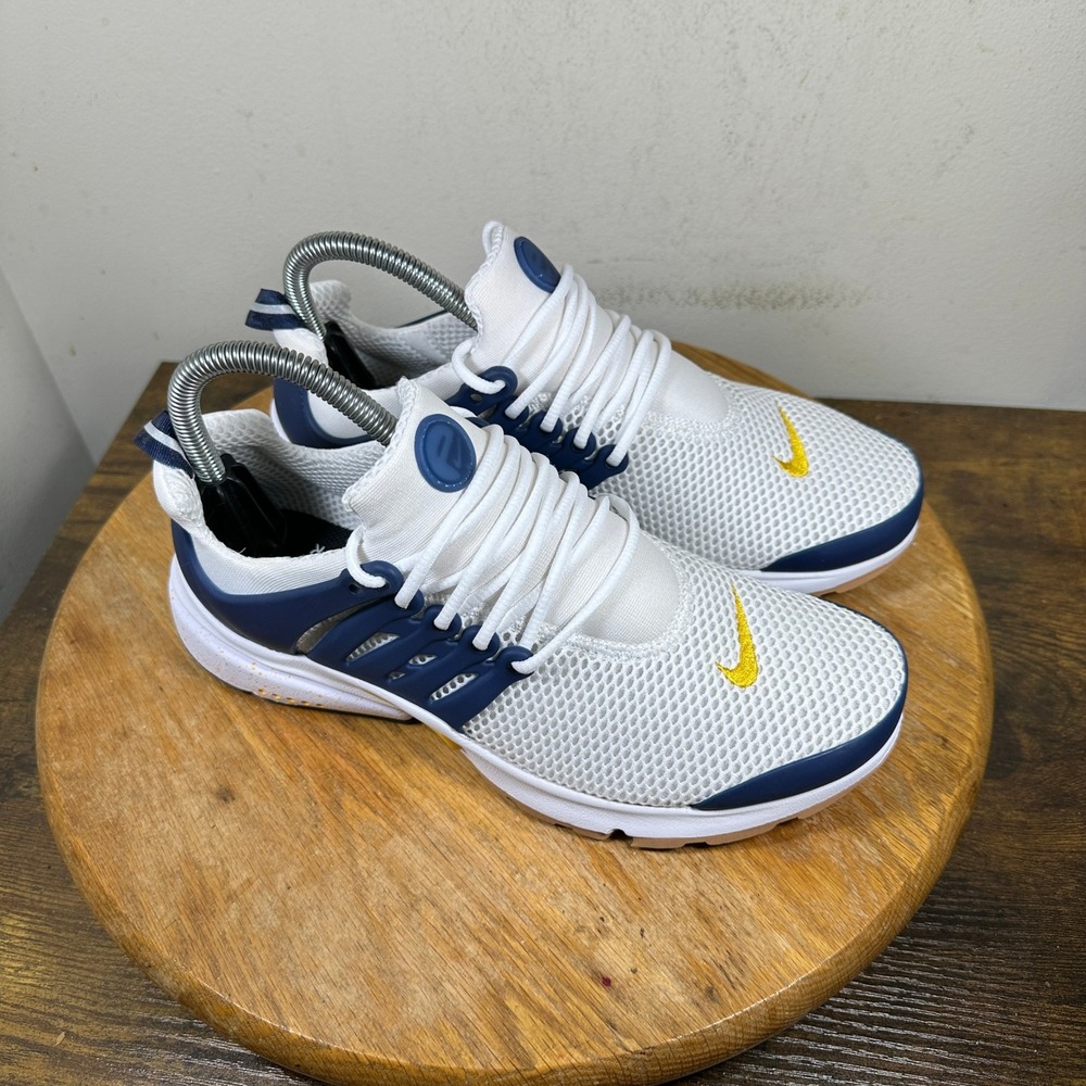 Nike Air Presto Nike By You Women 8 White Navy Blue Yellow Gum 846440-998